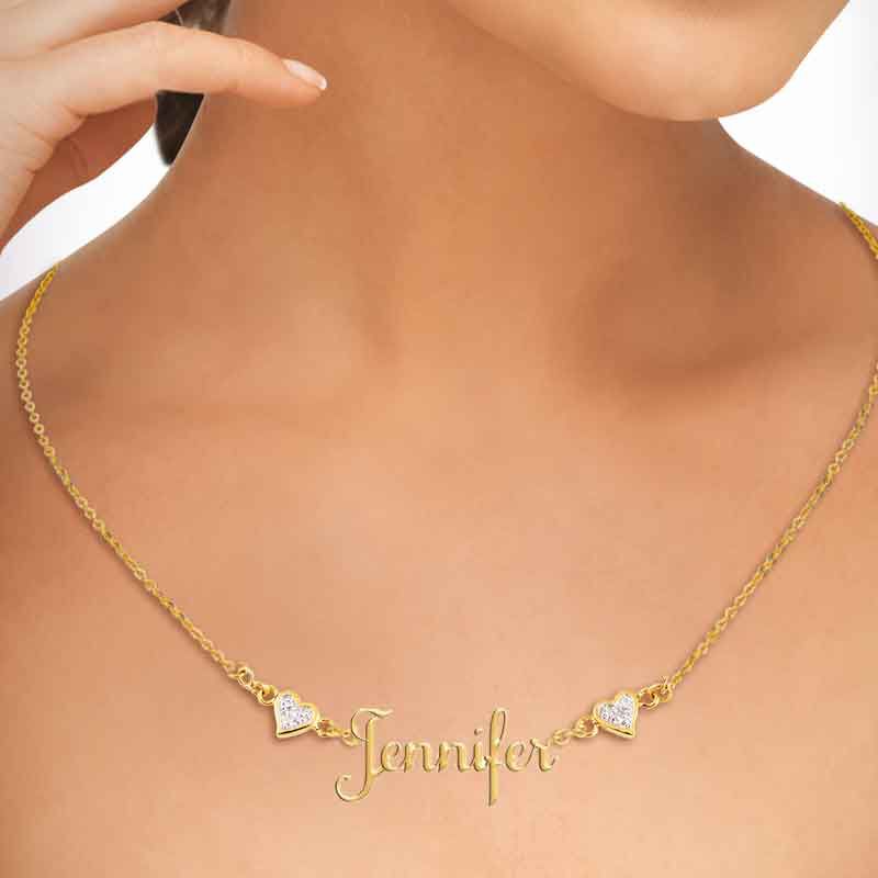 Gepersonaliseerde Naam Diamant Ketting